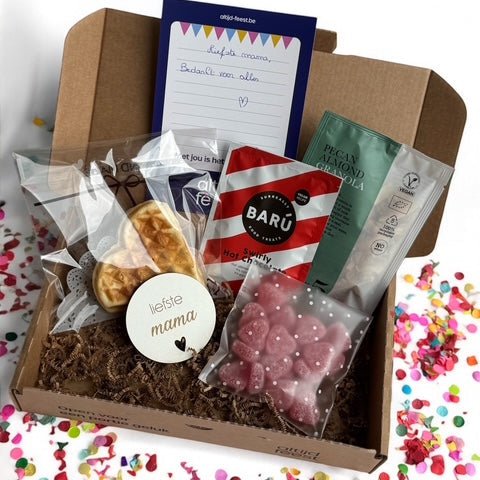 Mini Moederdag Box cadeaubox, relatiegeschenk,brievenbusgeluk kant en klare cadeauboxen