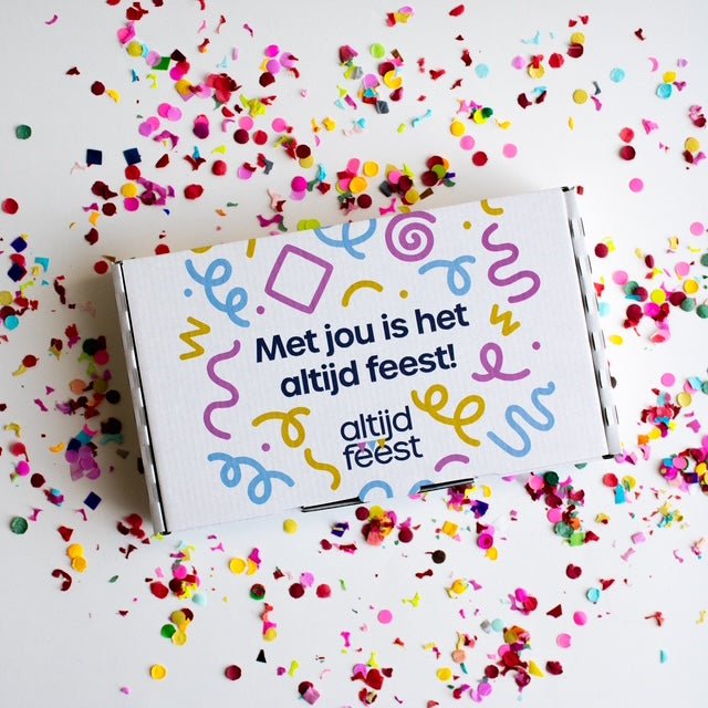 Moederdag box | Altijd Feest voor mama cadeaubox, relatiegeschenk,brievenbusgeluk kant en klare cadeauboxen