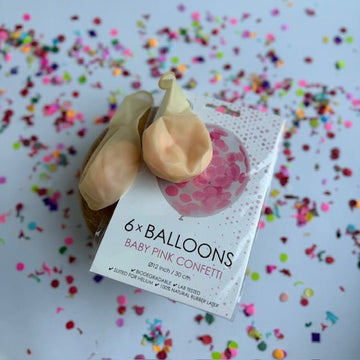 Ballon | Geboorte meisje confetti Versiering DIY