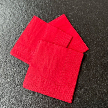 Servet rood Verpakken DIY