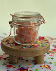 Snoep | gom | glas klein rosé Zalig zoet, verwenmomentje attentie babbyborrel