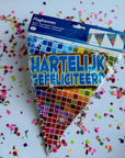 Vlag | Hartelijk Gefeliciteerd Versiering DIY